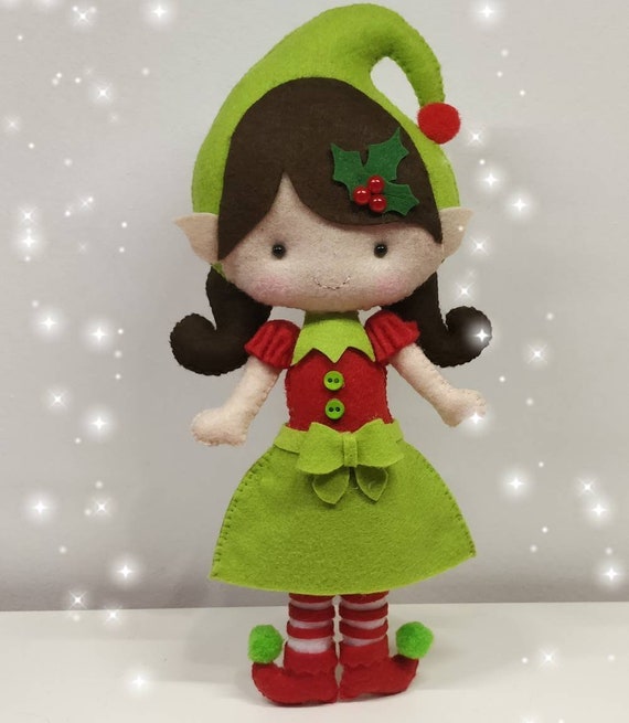 Jolie petite fille Lutin pour décoration de Noël / Ornement sapin de Noël /  Elfes / elfe fille / Noël / Noël / décoration Noël / Lutin/ fille -   Canada
