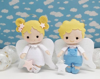 Cute little angel doll, SOLD BY ONE,  party favours, first communion favours, 1st communion gifts, baptism gifts, angel girl boy