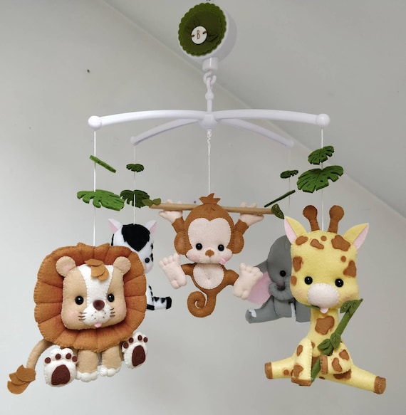 Safari baby móvil cuna móvil guardería decorativa - Etsy España