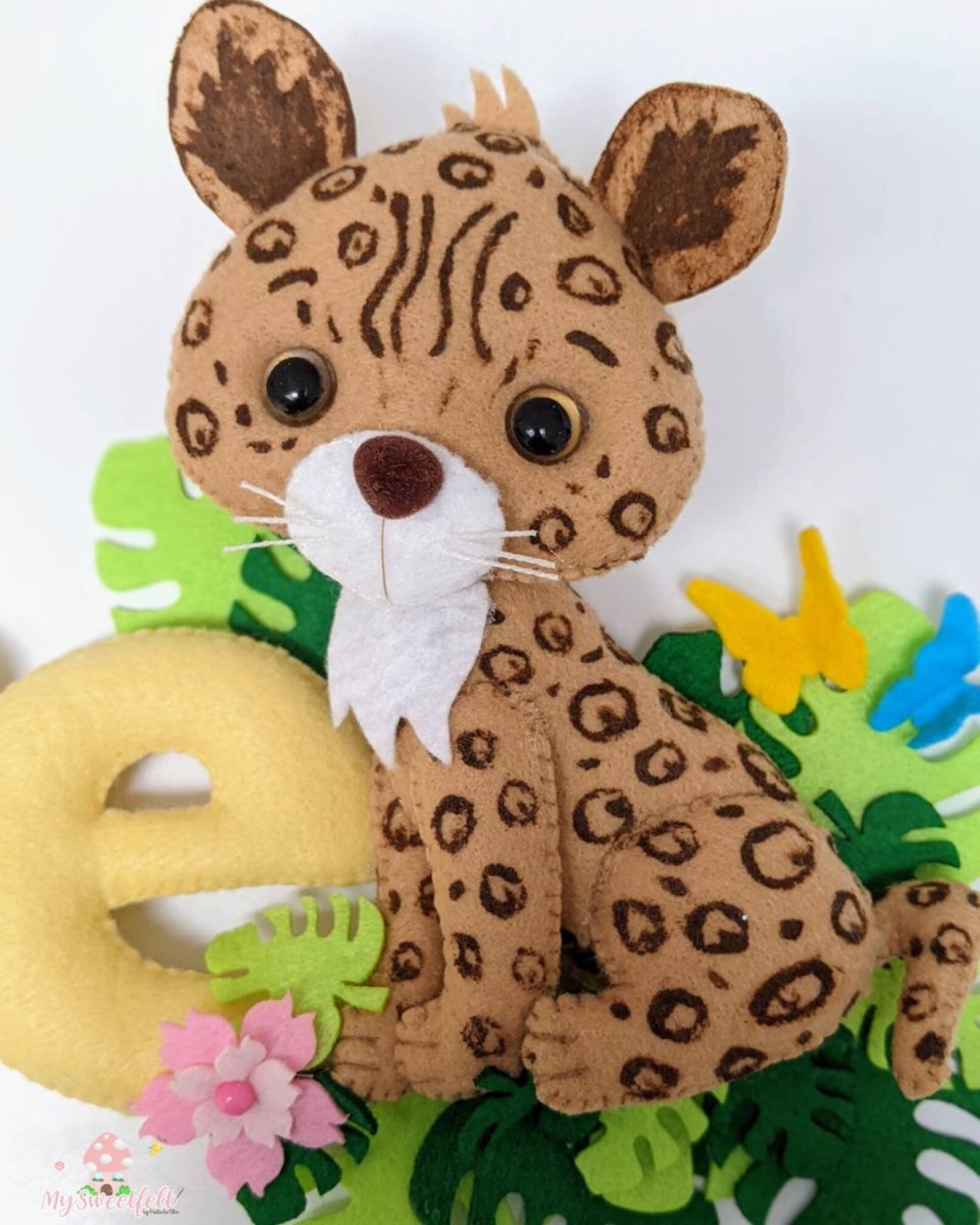 Amazónia Name Banner Felt Name Banner Jaguar Tucan Etsy