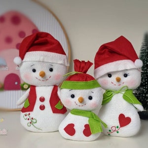 Snowman Family ornament/ famille bonhomne de neige / decoration de Noël/ Christmas ornaments / Christmas tree