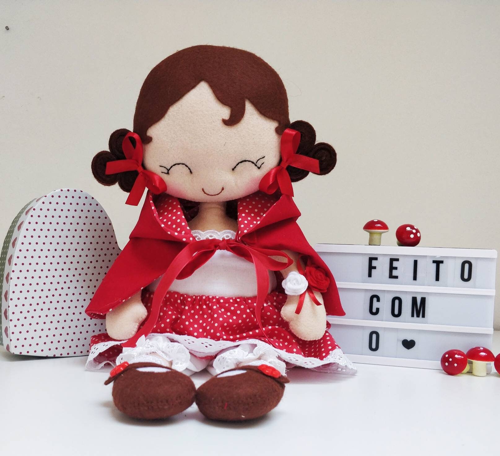 Mu eca caperucita roja mu eca de trapo mu eca hecha a mano