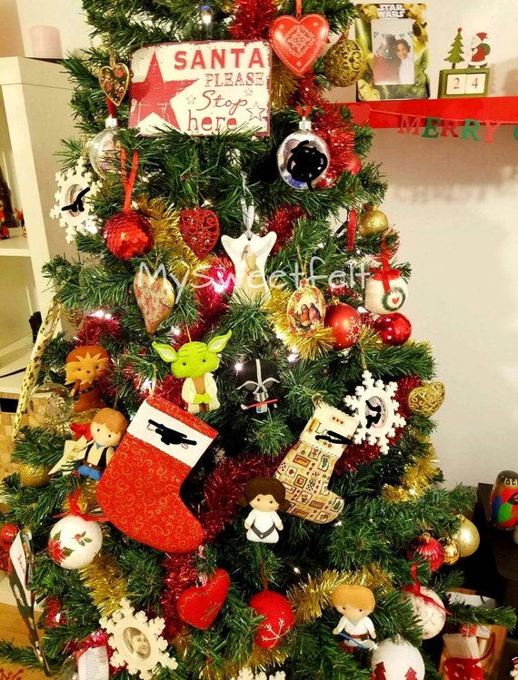 Set Of 6 Star Wars Christmas Ornaments Christmas Decoration Etsy