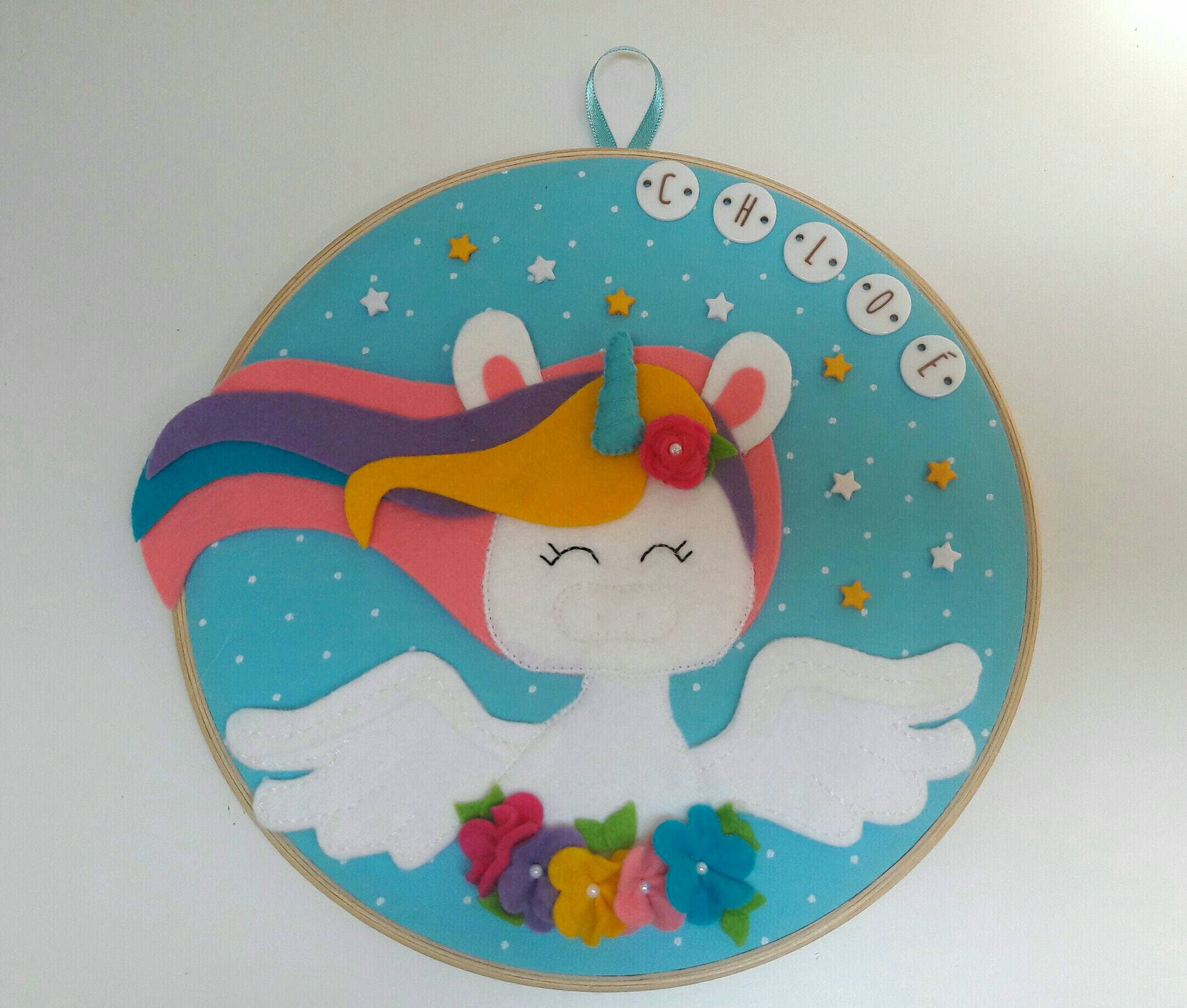 Signe de La Licorne/Porte Cintre Décoration Murale Chambre