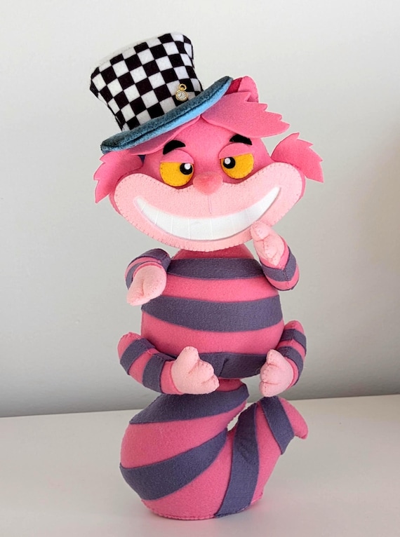 手作りフェルトチェシャ猫人形：不思議の国のアリスのデコレーション 