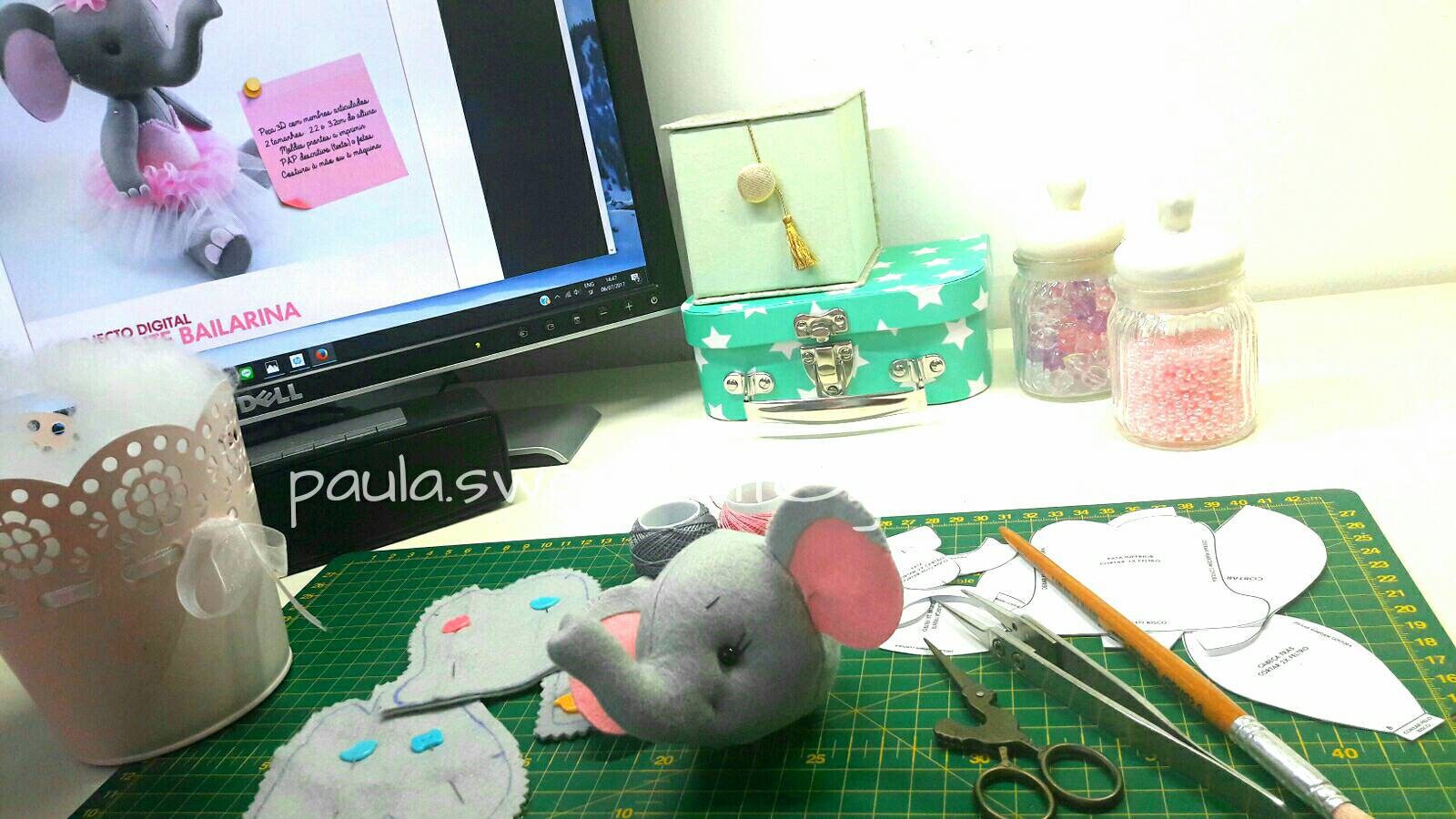 Buy Cute Elephant Ballerina Plush Softie Nursery Decor