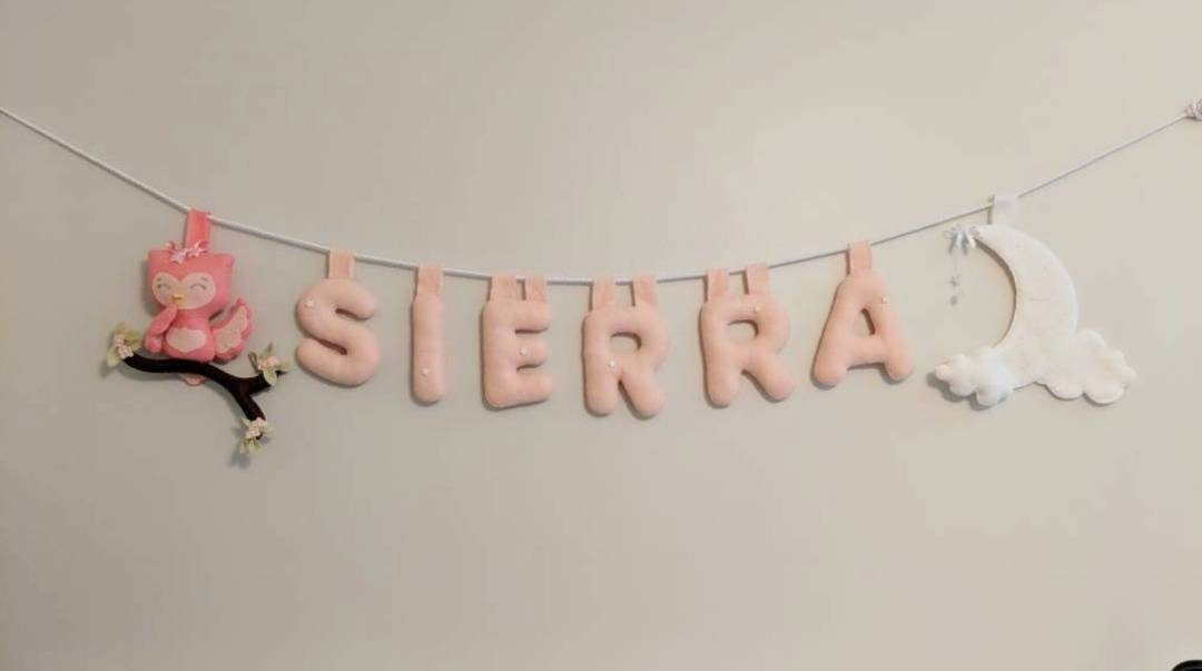 Guirlande de Hibou, Décor Mur, Pépinière, Pendaison Chambre Bébé, Lune