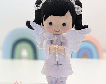 Little angel doll, gardien angel, 1st communion favours, baptism favours, religious gifts, confirmation gifts, angel favours, white angel