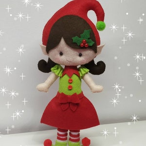 Schattig klein elfenmeisje voor kerstversiering / X'mas boomornament / Elfes / meisjeself / Kerstmis / Noël / decoratie Noël / Lutin/ fille