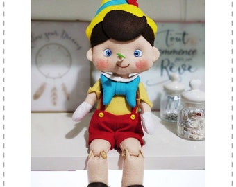 Pinocchio pdf Schnittmuster, DIY Pinocchio Schnittmuster, Schnittmuster auf englisch, Schnittmuster auf portugiesisch, Stoffpuppe Schnittmuster,