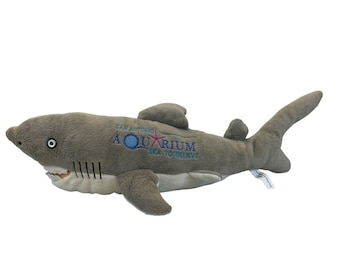 Wishpets Shark Plush 2003 Clark Gray White San Antonio Aquarium
