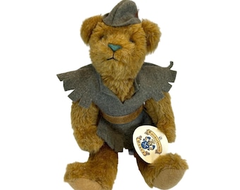 Vintage Knickerbocker Bears Robin Hood Teddy Bear 14" Plush Jointed Tag