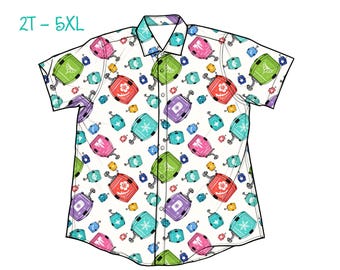Princess Skyline Dreams" Performance Button Down Dri-Fit shirt (Pre-Order)