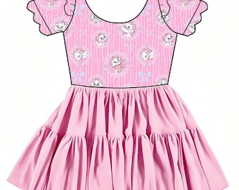 I'm a Lady! Twirlie With Scalloped Short Sleeves (Pre-Order)