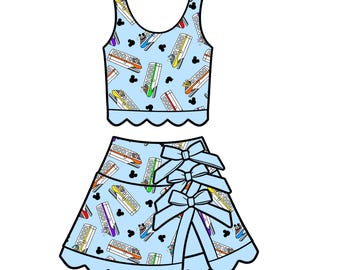 Monorail Magic" Tutu Set (Pre-Order)