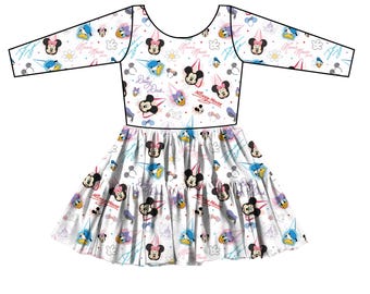 Sensational Sig's" FULL PRINT Long Sleeves Tulle Twirlie (Pre-Order)
