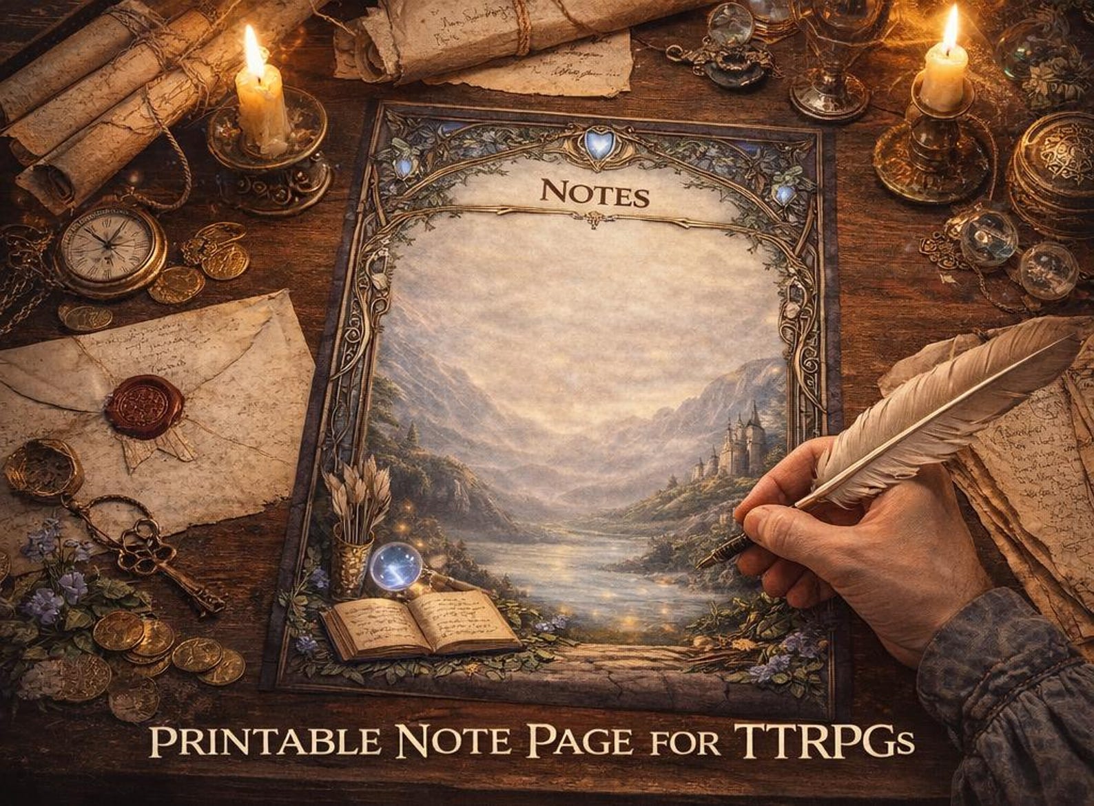 Rpg Note Sheet Elvish TTRPG Notes Page – Printable Fantasy RPG Note Sheet - Etsy Canada