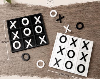 Tic Tac Toe Handmade Board Game | Family Games | Quiet Children's Game