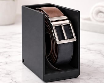 Minimalist Belt Organizer Rack | Closet Storage Holder