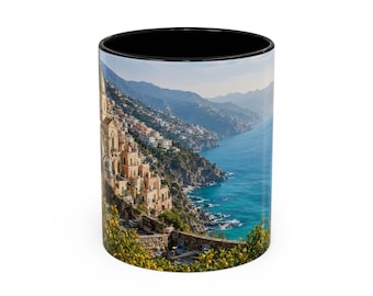 Vietri sul Mare Accent Coffee Mug 11oz | Amalfi Coast Ceramics Coffee Cup