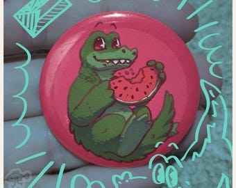 KGLW Gator Melon Badge Pin