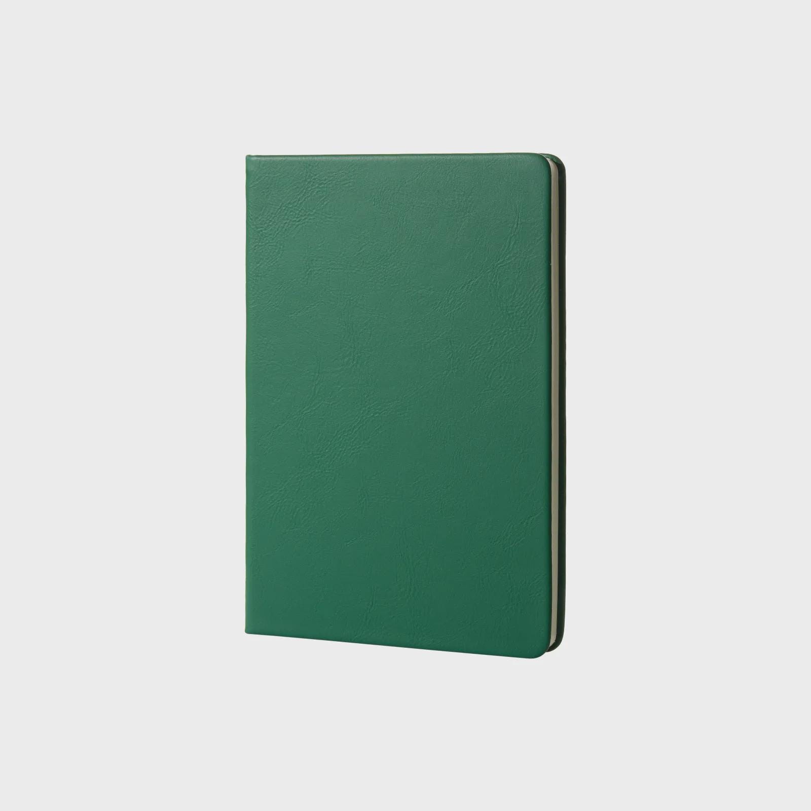 Personalized A5 PU Leather Notebook – Blue to Silver