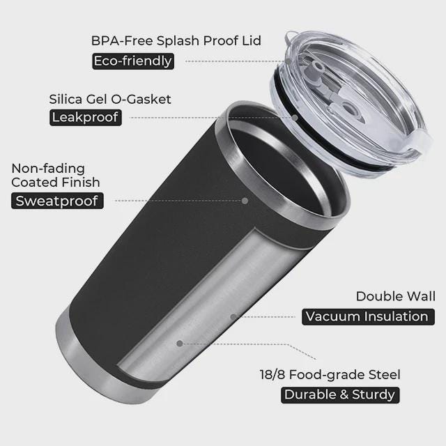 Personalized 20 oz Stainless Steel Tumbler