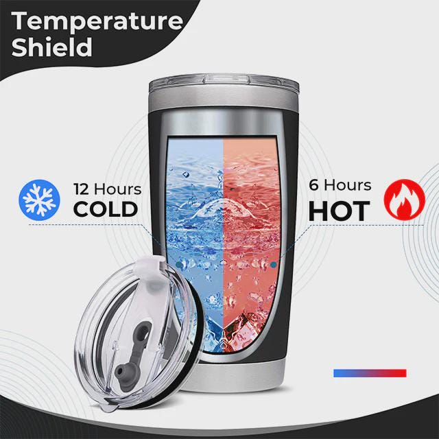 Personalized 20 oz Stainless Steel Tumbler – Blue