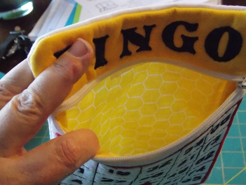 Bingo Card Zippered Pouch