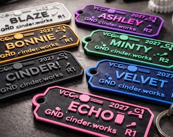 Personalized Circuit Board Keychain, Custom Name PCB Keyring, Tech Gift for Men, Programmer Engineer Gift, Geeky Stocking Stuffer