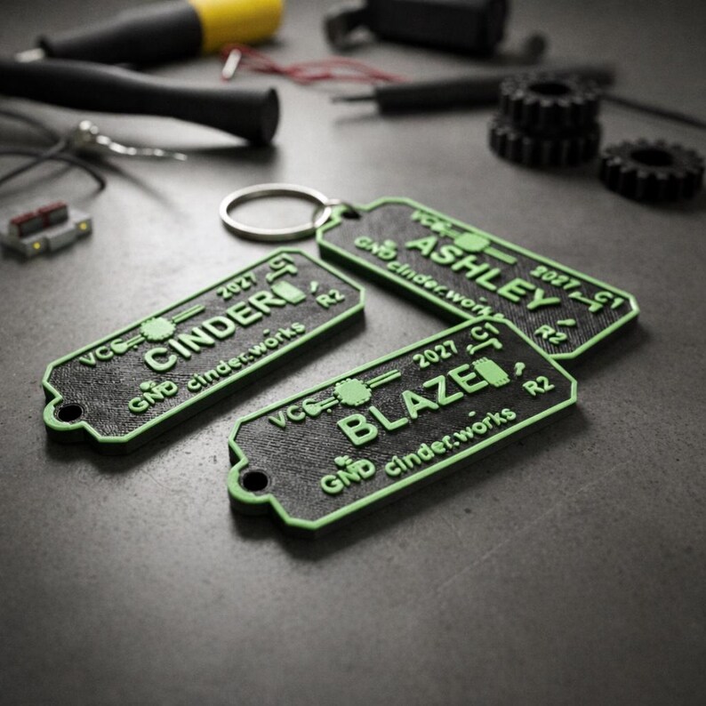 Engineer Key Ring Custom PCB Name Keychain | Circuit Board Tech Gift | Personalized 3D ...
