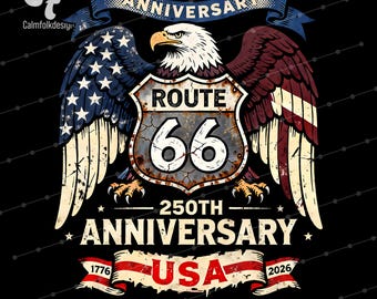 Gráfico del Águila del Centenario de la Ruta 66 (Descarga digital)