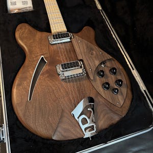 Rickenbacker 330W and 360W Walnut Pickguard and Truss Rod Cover Set (6-string)