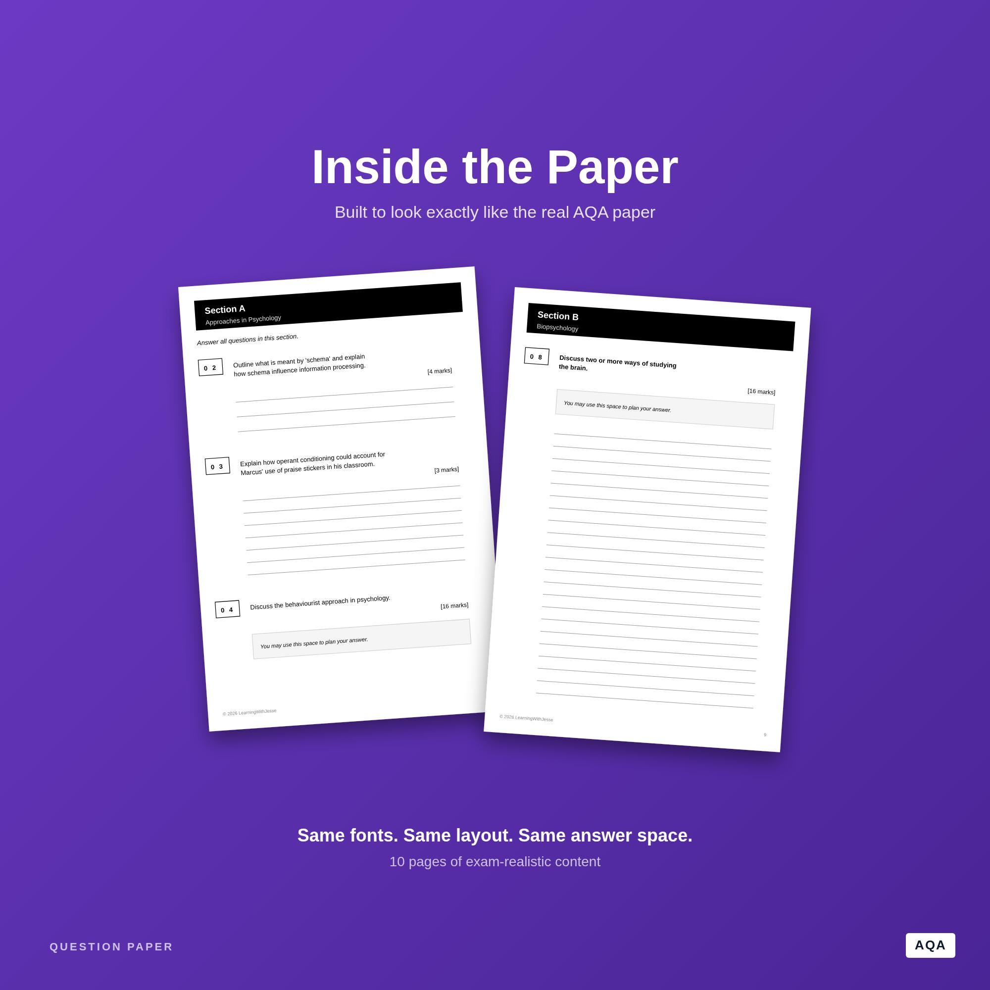 AQA A Level Psychology Paper 2 Predicted Pack (digital Download) - Etsy UK