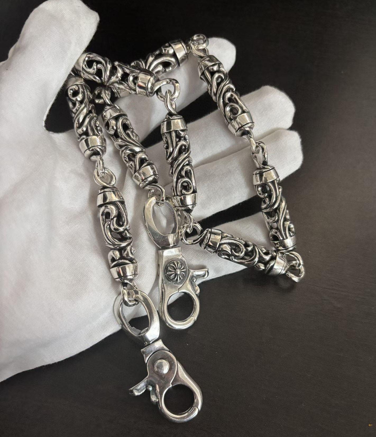 925 Sterling Silver Wallet Chain - Etsy Canada