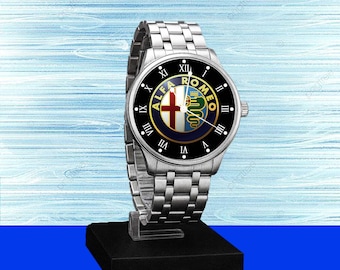 Reloj con logotipo exclusivo para el interior de Alfa Romeo
