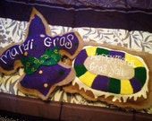 mardi gras burlap door hanger