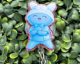 Nursing Student Glove Baby | Nurse Ballon Glove Badge Reel | Viral TikTok Glove Person Badge Reel | Nurse Glove Baby Badge Reel