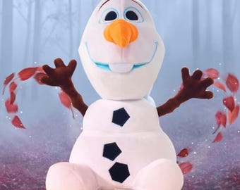 Olaf Plush Toy Large Soft Stuffed Snowman Doll Cute Kawaii Frozen Plush Kids Christmas Birthday Gift