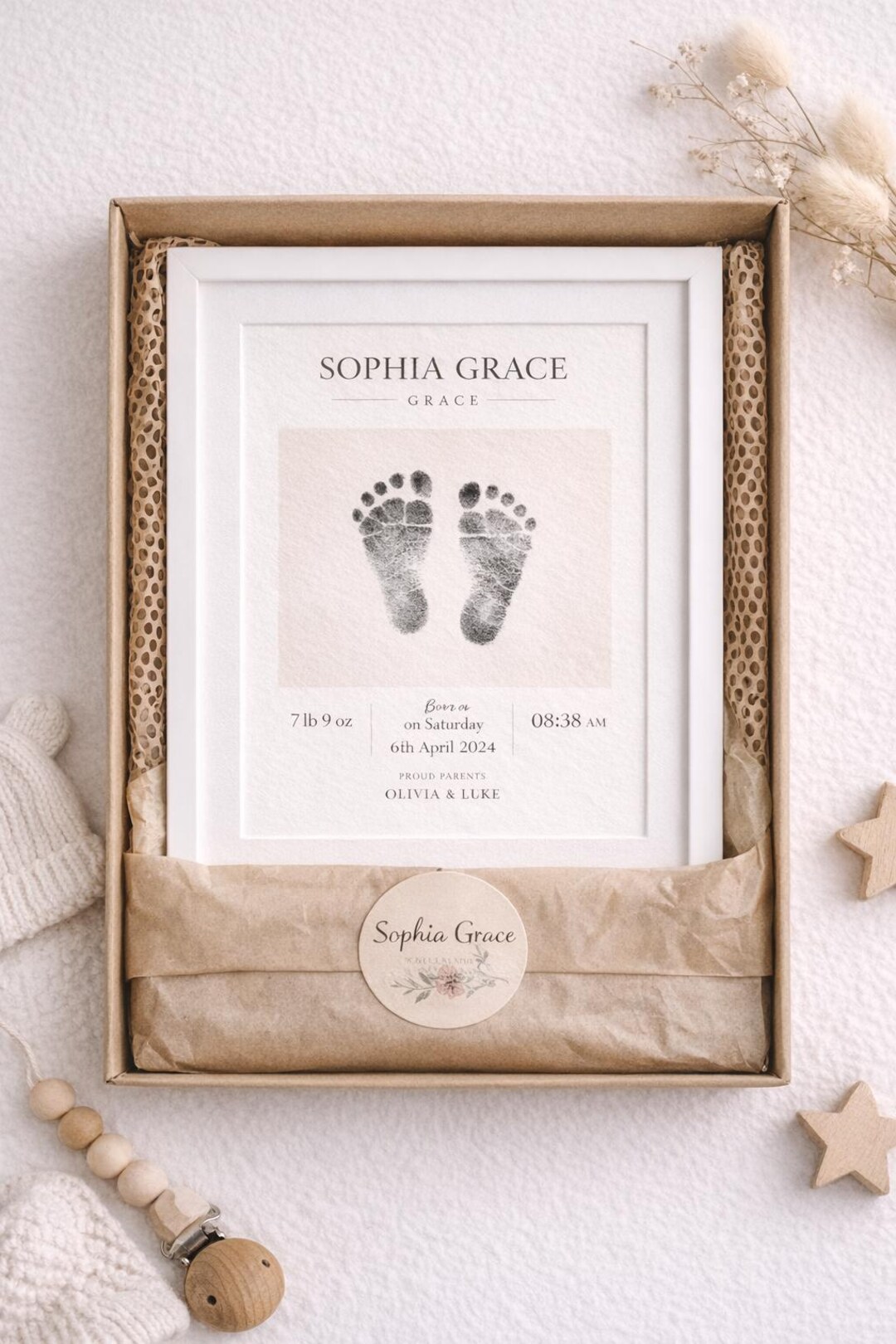 Personalized Baby Birth Stats Print • Custom Newborn Name Art • Baby ...
