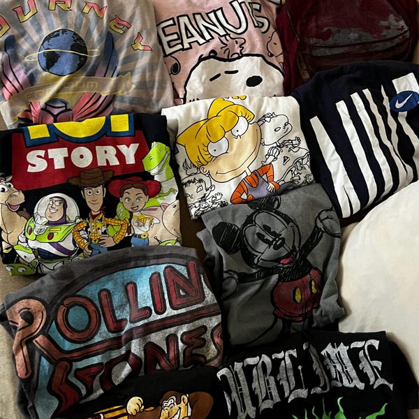 Mystery Thrifted Graphic T-Shirt Grab Bag: Vintage Y2K, 90s, 80s Tees
