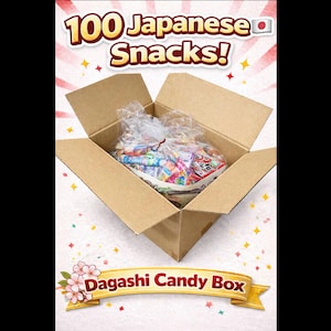 Caja de 100 caramelos japoneses Dagashi – Aperitivos tradicionales retro para niños