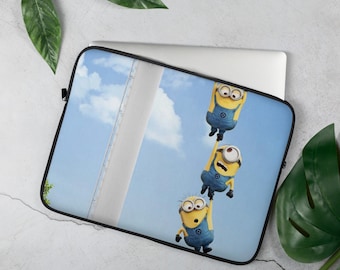 Minions Laptop Sleeve | Despicable Me Laptop Sleeve Funny Cartoon Laptop Case 13 15 Inch Protective Laptop Sleeve