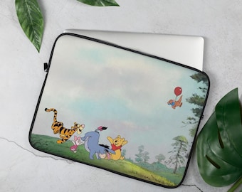 Funda para portátil de Winnie the Pooh / Funda para portátil de Pooh Bear Funda protectora para portátil de 13 y 15 pulgadas con diseño de dibujos animados