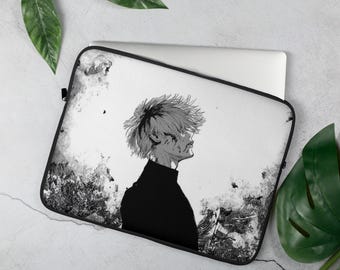 Funda para portátil Kaneki / Funda para portátil Tokyo Ghoul, color negro y blanco, funda protectora para portátil de 13 y 15 pulgadas.