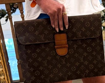 RARE Louis Vuitton Vintage Monogram Document Holder Portfolio Case c. 1970s–1980s Retail 2500