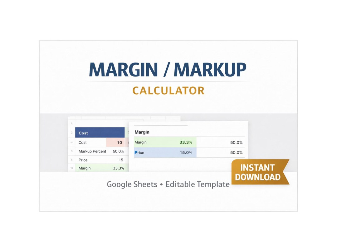 Margin & Markup Calculator | Cost to Price Percentage Tool | Google ...