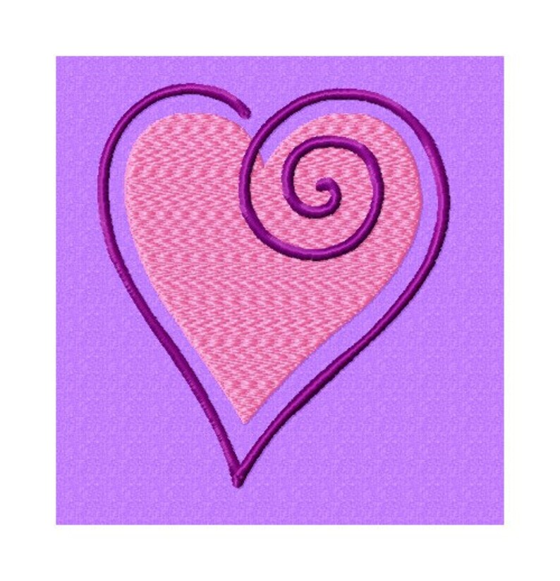 Heart Embroidery Design image 1