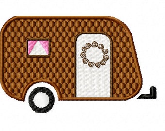 Camper Embroidery Design