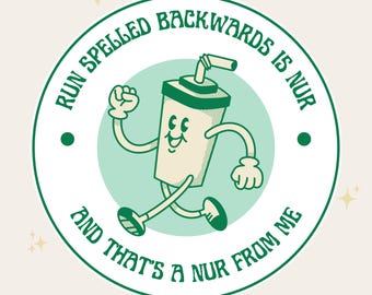 Run Dinkel Backars is Nur Aufkleber | Lustiger laufender Aufkleber | Anti Lauf Humor | Gym Scherz-Aufkleber | Läufer Geschenk | Workout Humor Aufkleber